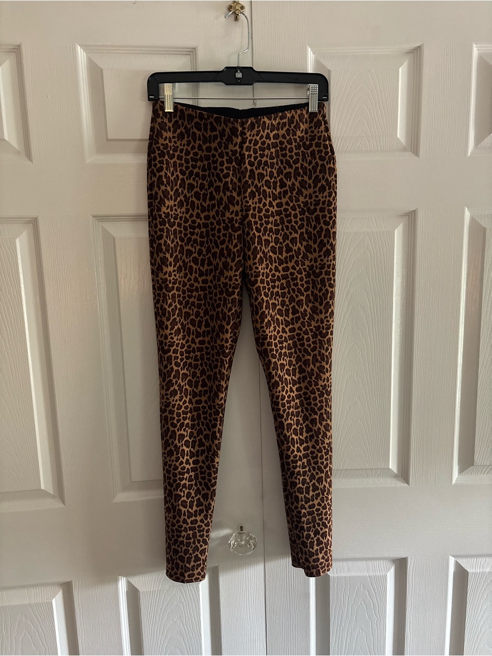 Peter Nygard Luxe Slims Leopard-Print Leggings - Brown & Black